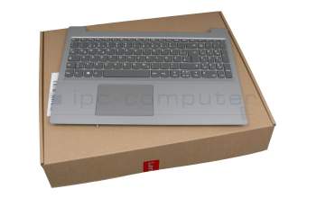 Clavier incl. topcase DE (allemand) gris foncé/argent original pour Lenovo IdeaPad L340-15API (81LW)