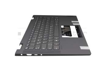 Clavier incl. topcase DE (allemand) gris foncé/gris (platinum grey) original pour Lenovo IdeaPad Flex 5-14ARE05 (81X2)