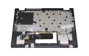 Clavier incl. topcase DE (allemand) gris foncé/gris (platinum grey) pour Lenovo IdeaPad Flex 5-14ITL05 (82HS)