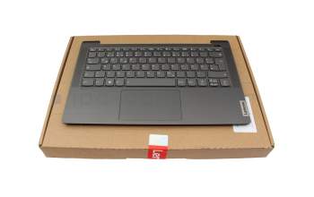 Clavier incl. topcase DE (allemand) gris foncé/gris avec rétro-éclairage original pour Lenovo IdeaPad 5-14ALC05 (82LM)