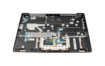 Clavier incl. topcase DE (allemand) gris foncé/gris avec rétro-éclairage original pour Lenovo IdeaPad 5-14ALC05 (82LM)