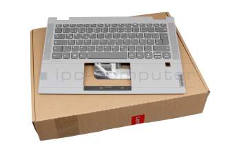 Clavier incl. topcase DE (allemand) gris foncé/gris avec rétro-éclairage original pour Lenovo IdeaPad Flex 5-14ARE05 (81X2)