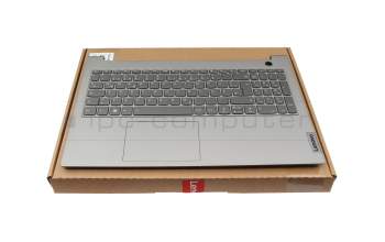 Clavier incl. topcase DE (allemand) gris foncé/gris avec rétro-éclairage original pour Lenovo ThinkBook 15 G4 IAP (21DJ)
