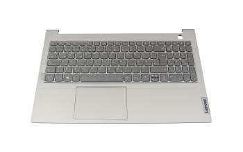 Clavier incl. topcase DE (allemand) gris foncé/gris avec rétro-éclairage original pour Lenovo ThinkBook 15 G4 IAP (21DJ)