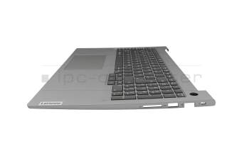 Clavier incl. topcase DE (allemand) gris foncé/gris avec rétro-éclairage original pour Lenovo ThinkBook 16 G6 ABP (21KK)