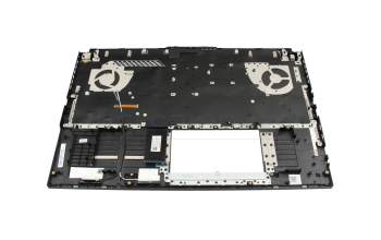 Clavier incl. topcase DE (allemand) gris/gris avec rétro-éclairage original pour Asus TUF Gaming A17 FA707XV