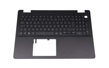 Clavier incl. topcase DE (allemand) gris/gris avec rétro-éclairage original pour Dell Inspiron 15 (3501)