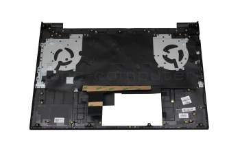 Clavier incl. topcase DE (allemand) gris/gris avec rétro-éclairage original pour HP 15s-fq2000