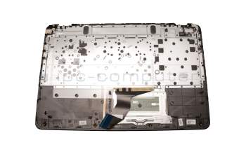 Clavier incl. topcase DE (allemand) gris/gris avec rétro-éclairage original pour HP Omen 15-ax200