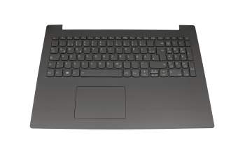 Clavier incl. topcase DE (allemand) gris/gris avec rétro-éclairage original pour Lenovo IdeaPad 330-15ICH (81FK)