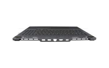 Clavier incl. topcase DE (allemand) gris/gris avec rétro-éclairage original pour Lenovo Legion Slim 5-16IRH8 (82YA)
