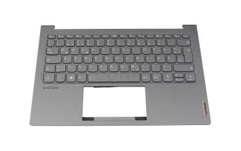 Clavier incl. topcase DE (allemand) gris/gris avec rétro-éclairage original pour Lenovo ThinkBook 13x ITG (20WJ)