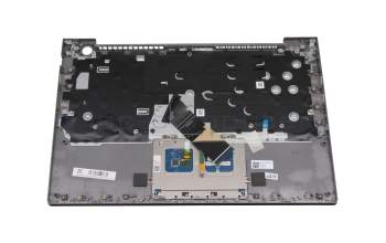 Clavier incl. topcase DE (allemand) gris/gris avec rétro-éclairage original pour Lenovo ThinkBook 14 G2 ITL (20VD)
