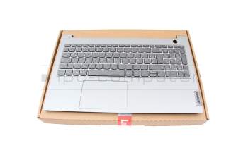 Clavier incl. topcase DE (allemand) gris/gris avec rétro-éclairage original pour Lenovo ThinkBook 15 G2 ARE (20VG)