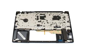 Clavier incl. topcase DE (allemand) gris/gris avec rétro-éclairage original pour MSI Prestige 14 A11SCXT (MS-14C4)