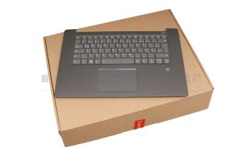 Clavier incl. topcase DE (allemand) gris/gris avec rétro-éclairage original pour Toshiba Satellite S50W-C