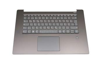 Clavier incl. topcase DE (allemand) gris/gris avec rétro-éclairage original pour Toshiba Satellite S50W-C