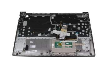 Clavier incl. topcase DE (allemand) gris/gris avec rétro-éclairage original pour Toshiba Satellite S50W-C