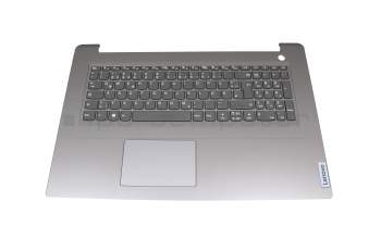 Clavier incl. topcase DE (allemand) gris/gris original pour Lenovo IdeaPad 3-17ITL6 (82H9)