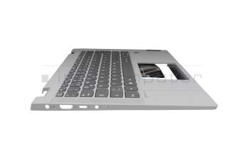 Clavier incl. topcase DE (allemand) gris/gris original pour Lenovo IdeaPad Flex 5-14ARE05 (81X2)