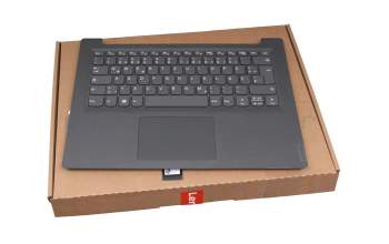 Clavier incl. topcase DE (allemand) gris/gris original pour Lenovo V14-ADA (82C6)