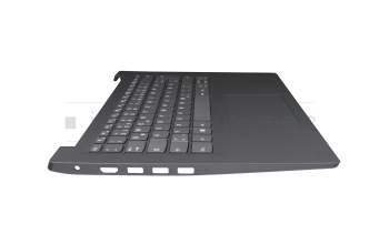 Clavier incl. topcase DE (allemand) gris/gris original pour Lenovo V14-ADA (82C6)