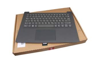 Clavier incl. topcase DE (allemand) gris/gris original pour Lenovo V14-IKB (81YA)