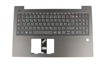 Clavier incl. topcase DE (allemand) gris/gris original pour Lenovo V330-15ISK (81AW)
