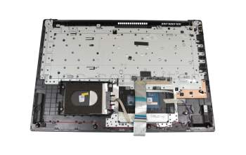 Clavier incl. topcase DE (allemand) gris/gris original pour Lenovo V340-17IWL (81RG)