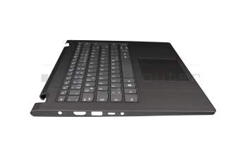 Clavier incl. topcase DE (allemand) gris/gris original pour Lenovo Yoga 530-14IKB (81EK)