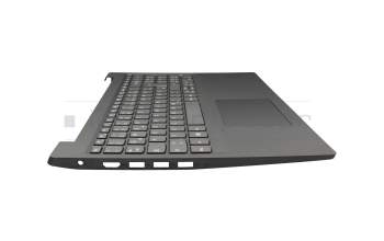 Clavier incl. topcase DE (allemand) gris/noir (rau) original pour Lenovo IdeaPad S145-15API (81V7)