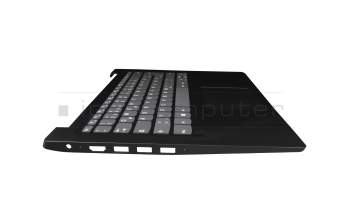 Clavier incl. topcase DE (allemand) gris/noir original pour Lenovo IdeaPad S145-14API (81UV)