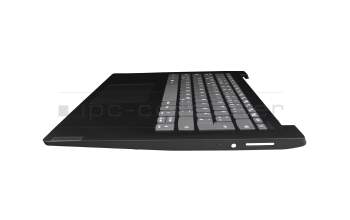 Clavier incl. topcase DE (allemand) gris/noir original pour Lenovo IdeaPad S145-14API (81UV)