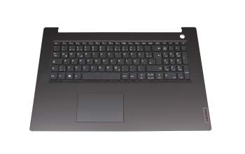 Clavier incl. topcase DE (allemand) gris/noir original pour Lenovo V17-IIL (82GX)