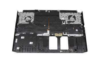 Clavier incl. topcase DE (allemand) moir/blanc/noir avec rétro-éclairage original pour Acer Nitro 5 (AN517-54)