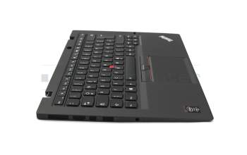 Clavier incl. topcase DE (allemand) noir/anthracite avec mouse stick original pour Lenovo ThinkPad X1 Carbon 3rd Gen (20BS/20BT)
