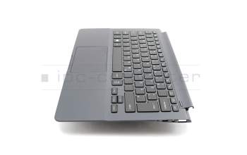 Clavier incl. topcase DE (allemand) noir/anthracite avec rétro-éclairage original pour Samsung NP900X3D