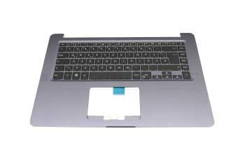 Clavier incl. topcase DE (allemand) noir/anthracite original pour Asus VivoBook S15 S510UF