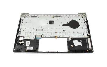 Clavier incl. topcase DE (allemand) noir/argent avec rétro-éclairage (PTP/sans DVD) pour HP ProBook 445 G8