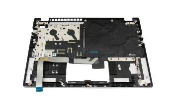 Clavier incl. topcase DE (allemand) noir/argent avec rétro-éclairage original pour Acer Swift Go 14 (SFG14-71)