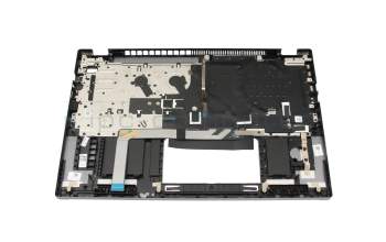 Clavier incl. topcase DE (allemand) noir/argent avec rétro-éclairage original pour Acer Swift Go 16 (SFG16-71)