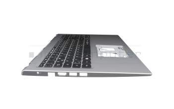 Clavier incl. topcase DE (allemand) noir/argent original pour Acer Aspire 1 (A115-32)