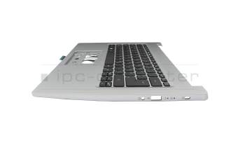 Clavier incl. topcase DE (allemand) noir/argent original pour Acer Aspire 3 (A314-35)