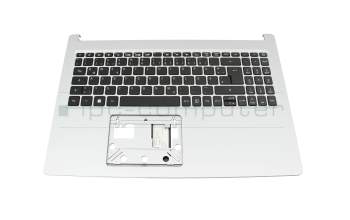 Clavier incl. topcase DE (allemand) noir/argent original pour Acer Aspire 3 (A315-33)