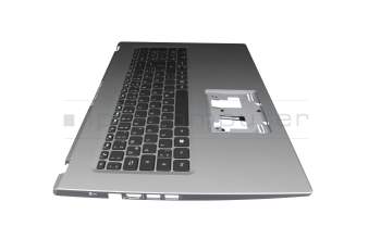 Clavier incl. topcase DE (allemand) noir/argent original pour Acer Aspire 3 (A317-33)