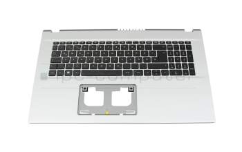 Clavier incl. topcase DE (allemand) noir/argent original pour Acer Aspire 3 (A317-54G)