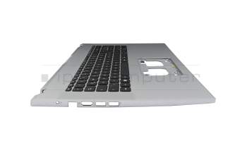 Clavier incl. topcase DE (allemand) noir/argent original pour Acer Aspire 3 (A317-54G)