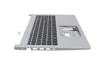 Clavier incl. topcase DE (allemand) noir/argent original pour Acer Aspire 5 (A515-55G)