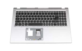 Clavier incl. topcase DE (allemand) noir/argent original pour Acer Aspire 5 (A515-56)