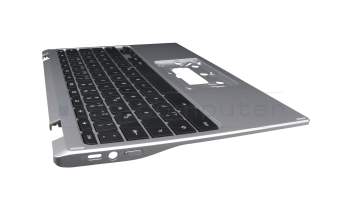 Clavier incl. topcase DE (allemand) noir/argent original pour Acer Chromebook Spin 11 (CP311-2HN)